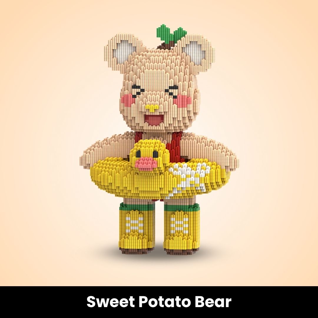 BIGGIESBEAR® Mini Baustein-Bären zum Selberbauen (3000+ Teile)