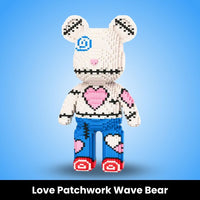 Liebes Patchwork-Wellenbär